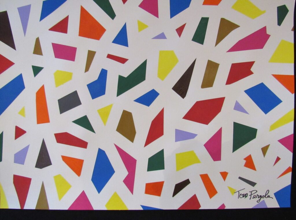 TOM PERGOLA FINE ART COLOR MAZE Acrlic on Paper