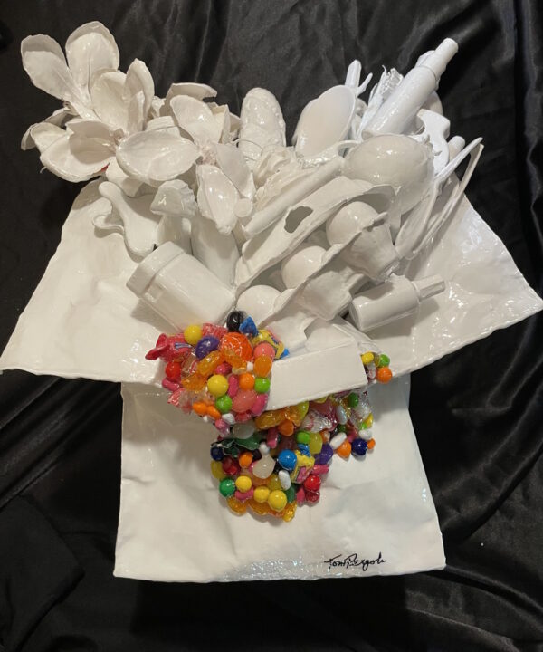 Candy Spill artwork by Los Angeles pop artist Tom Pergola Fine Art, the King of Pop Art