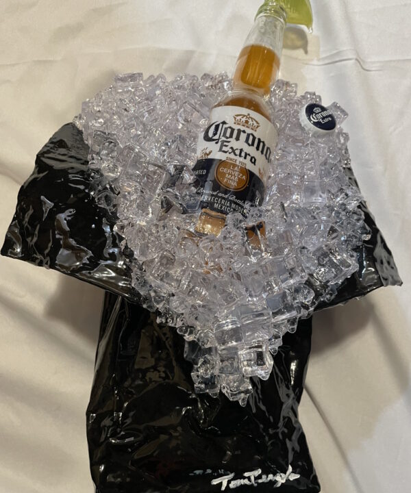 Corona on Ice artwork by Los Angeles pop artist Tom Pergola Fine Art, the King of Pop Art