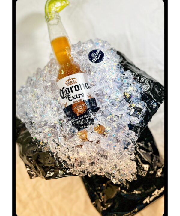 Corona on Ice, original pop art by Tom Pergola Fine Art, Los Angeles pop artist and the King of Pop Art