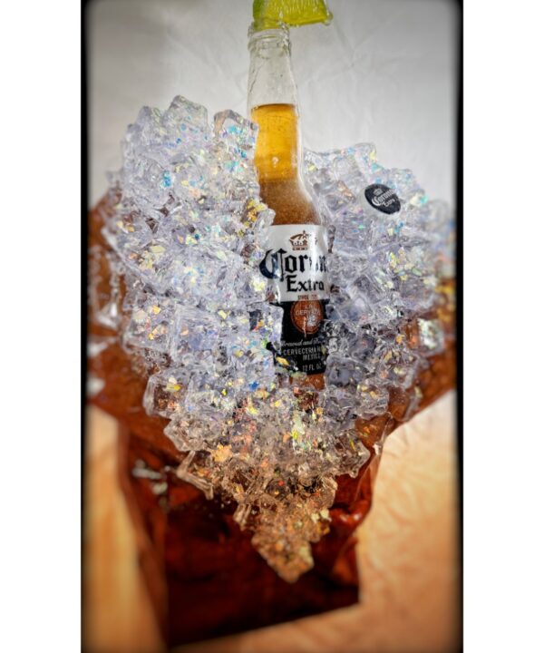 Corona on Ice, original pop art by Tom Pergola Fine Art, Los Angeles pop artist and the King of Pop Art