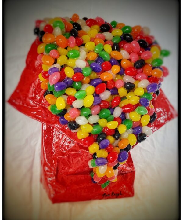 Jelly Beans detail view by Tom Pergola Fine Art, Los Angeles pop artist, the King of Pop Art