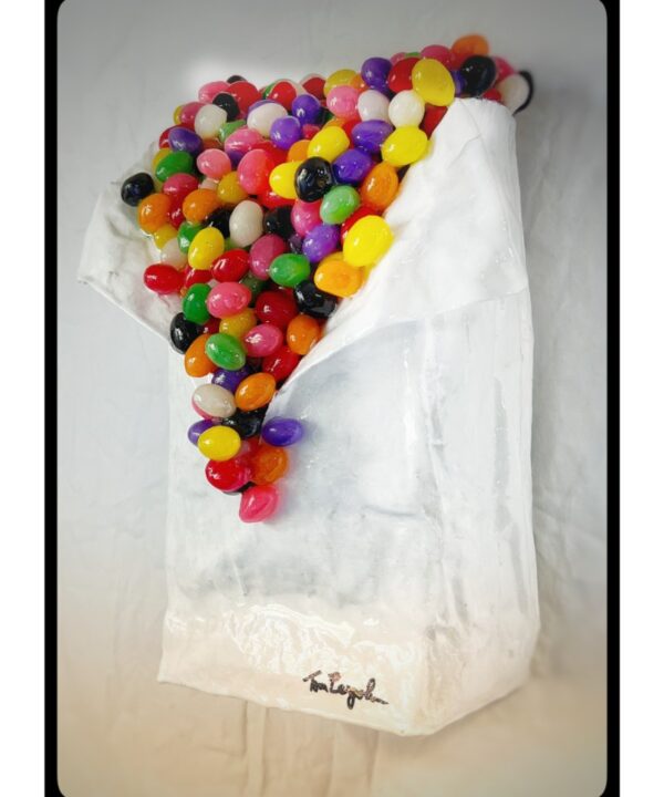 Jelly Beans detail view by Tom Pergola Fine Art, Los Angeles pop artist, the King of Pop Art