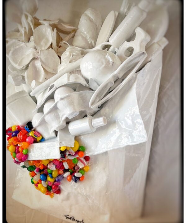 Candy Spill, original pop art by Tom Pergola Fine Art, Los Angeles pop artist and the King of Pop Art