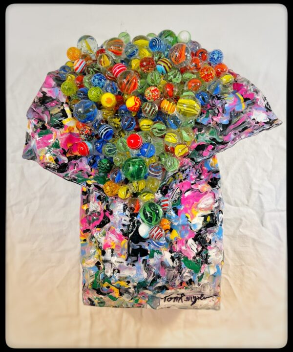 Losing My Marbles, original pop art by Tom Pergola Fine Art, Los Angeles pop artist and the King of Pop Art