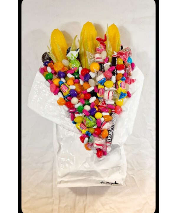 Candy Corn detail view by Tom Pergola Fine Art, Los Angeles pop artist, the King of Pop Art