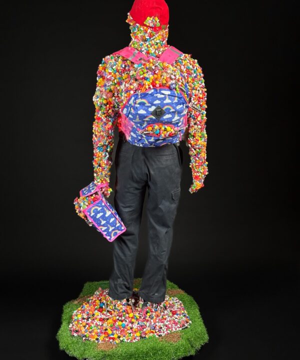 Candy Man artwork by Los Angeles pop artist Tom Pergola Fine Art, the King of Pop Art