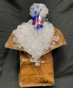 Red bull on Ice by Tom Pergola Fine Art
