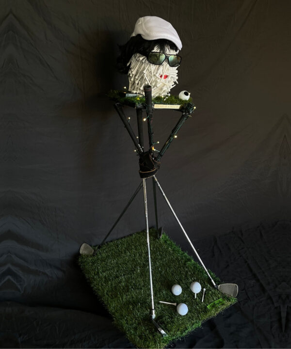 Dreams Of A Hole In One detail view by Tom Pergola Fine Art, Los Angeles pop artist, the King of Pop Art