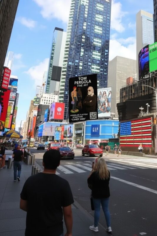 om pergola fine art new york times square billboard updated