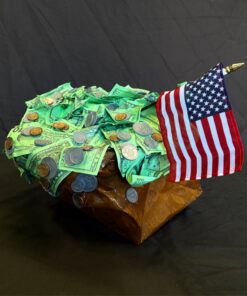 Bag O' Money tom pergola fine art resin coated artwork