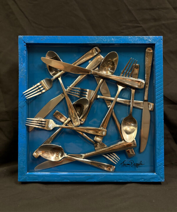 Utensils detail view by Tom Pergola Fine Art, Los Angeles pop artist, the King of Pop Art