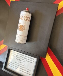 close up side view of Bullshit Repellent by Tom Pergola Fine Art