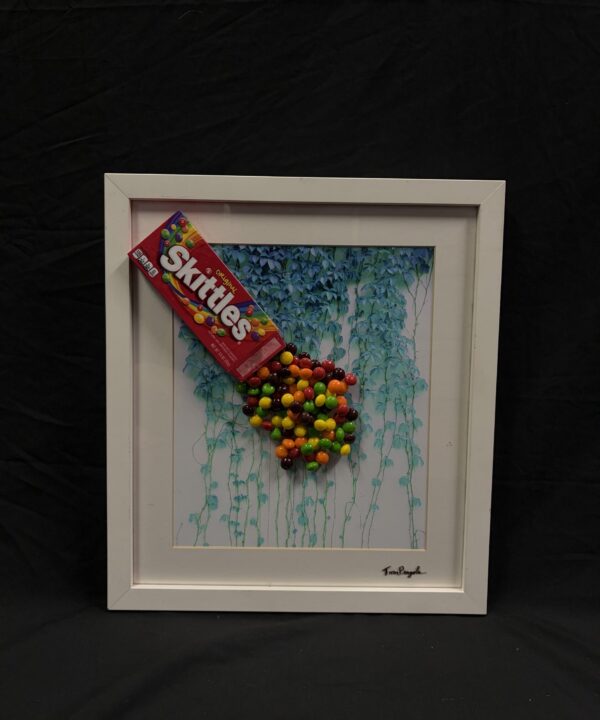 Skittles Spill detail view by Tom Pergola Fine Art, Los Angeles pop artist, the King of Pop Art