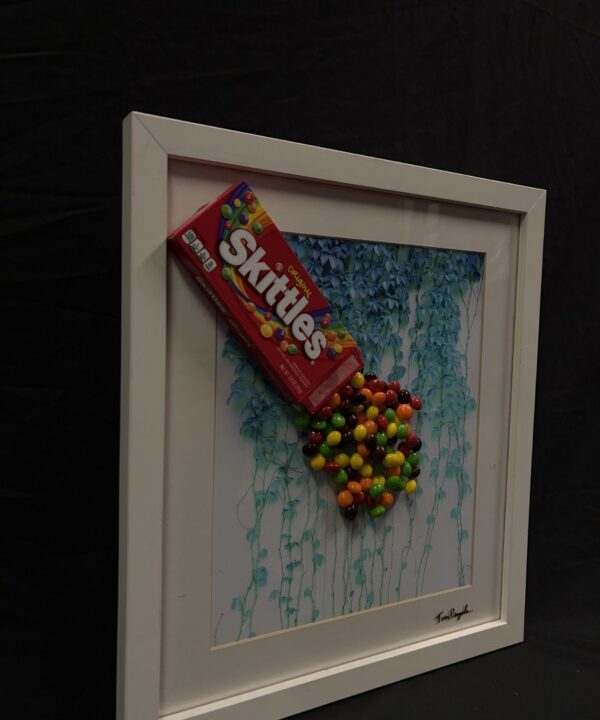 Skittles Spill, original pop art by Tom Pergola Fine Art, Los Angeles pop artist and the King of Pop Art
