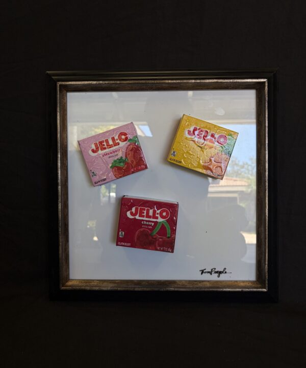 Jello detail view by Tom Pergola Fine Art, Los Angeles pop artist, the King of Pop Art