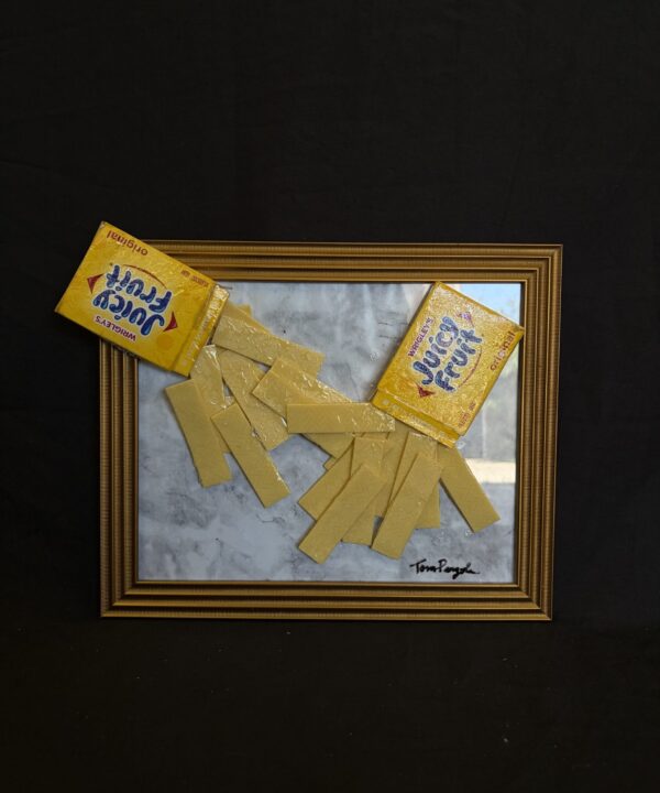Juicy Fruit detail view by Tom Pergola Fine Art, Los Angeles pop artist, the King of Pop Art