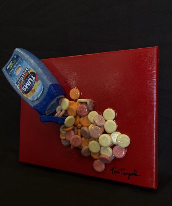 Tums Spill by Tom Pergola Fine Art, Los Angeles pop artist, the King of Pop Art