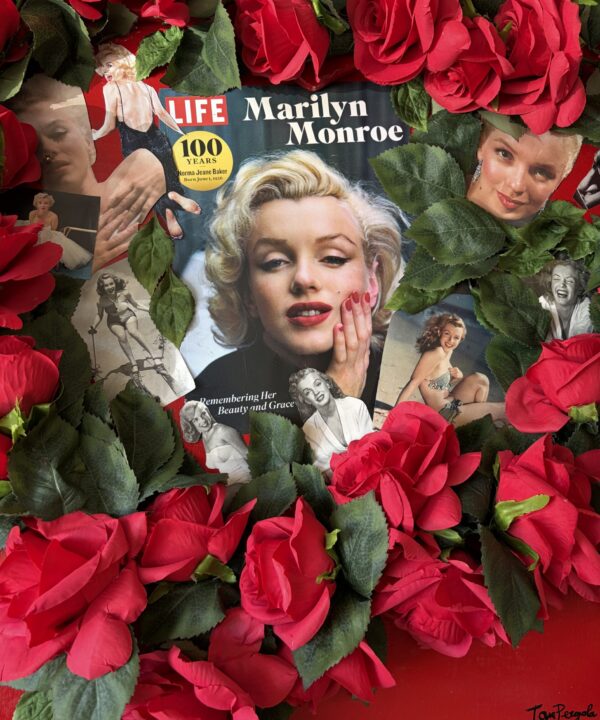 Love Marilyn detail view by Tom Pergola Fine Art, Los Angeles pop artist, the King of Pop Art