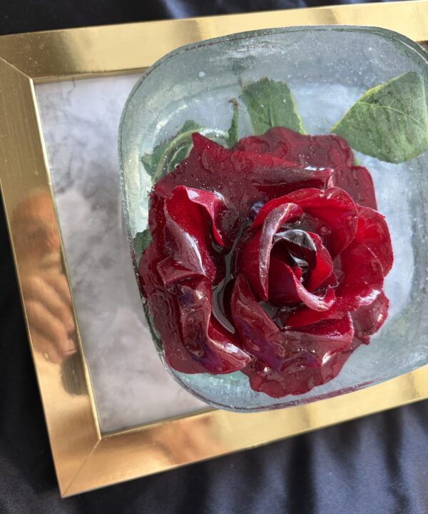 Rose In Ice, original pop art by Tom Pergola Fine Art, Los Angeles pop artist and the King of Pop Art