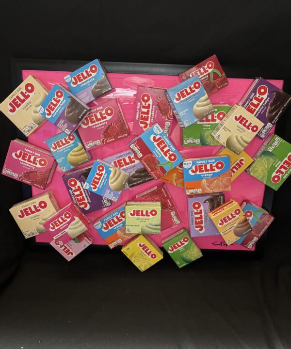 Jello Obsession detail view by Tom Pergola Fine Art, Los Angeles pop artist, the King of Pop Art