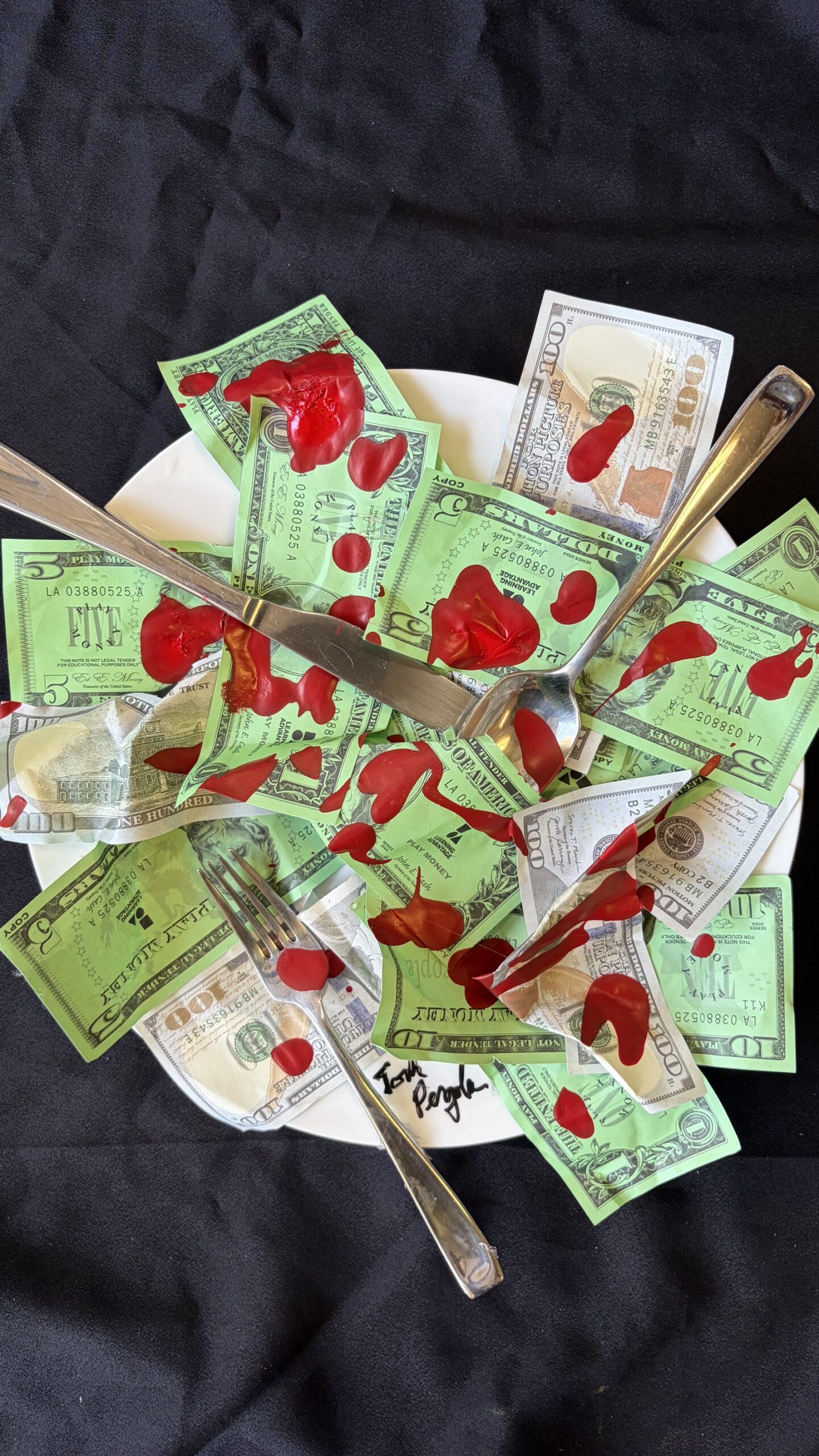 Lunch Money 13" x 13 1/" x 2" $1800