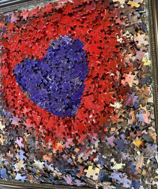 I'm Puzzled About You, original pop art by Los Angeles pop artist Tom Pergola