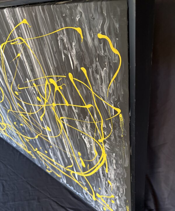 Squiggly Yellow Lines by Los Angeles pop artist Tom Pergola