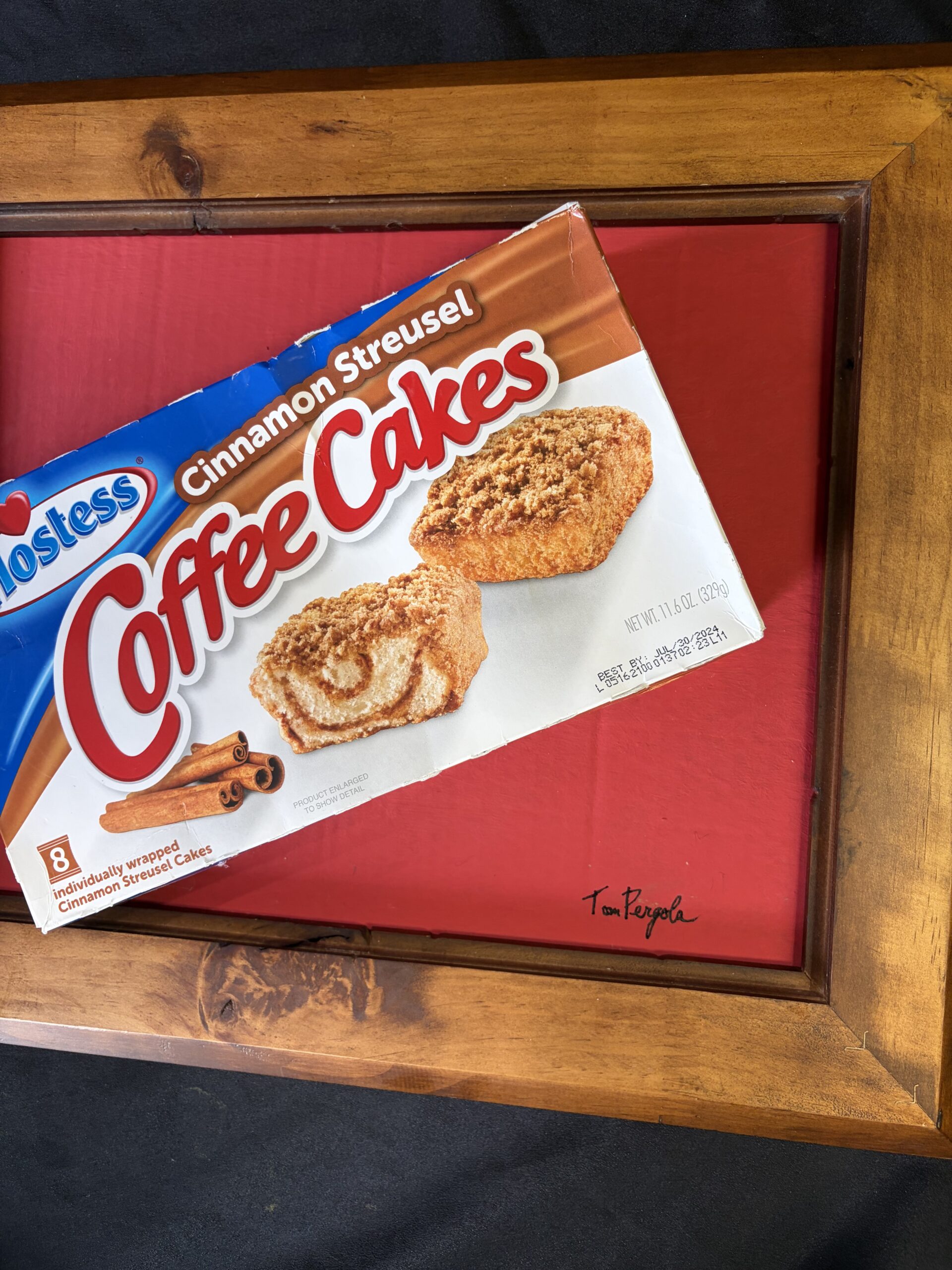 Coffee Cake by Los Angeles pop artist Tom Pergola