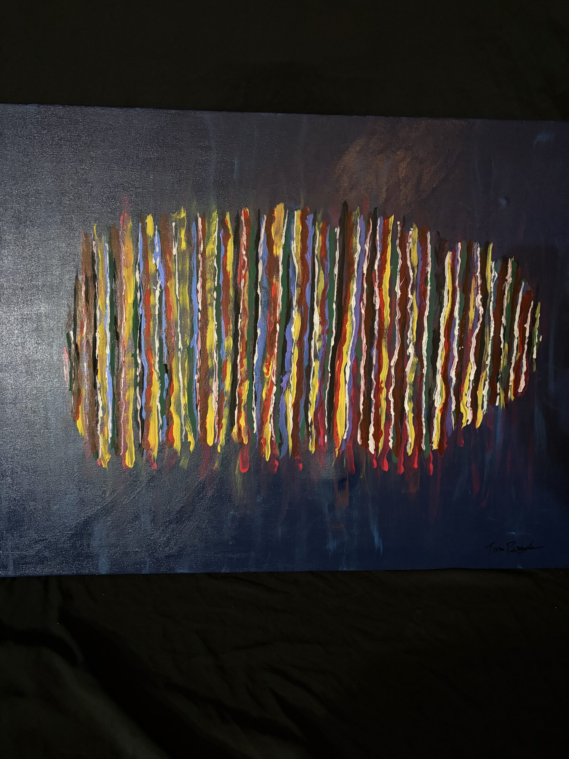 Colored Lines by Los Angeles pop artist Tom Pergola
