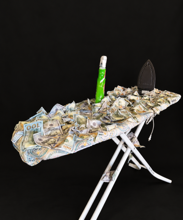 Money Laundering Ironing Board Scene